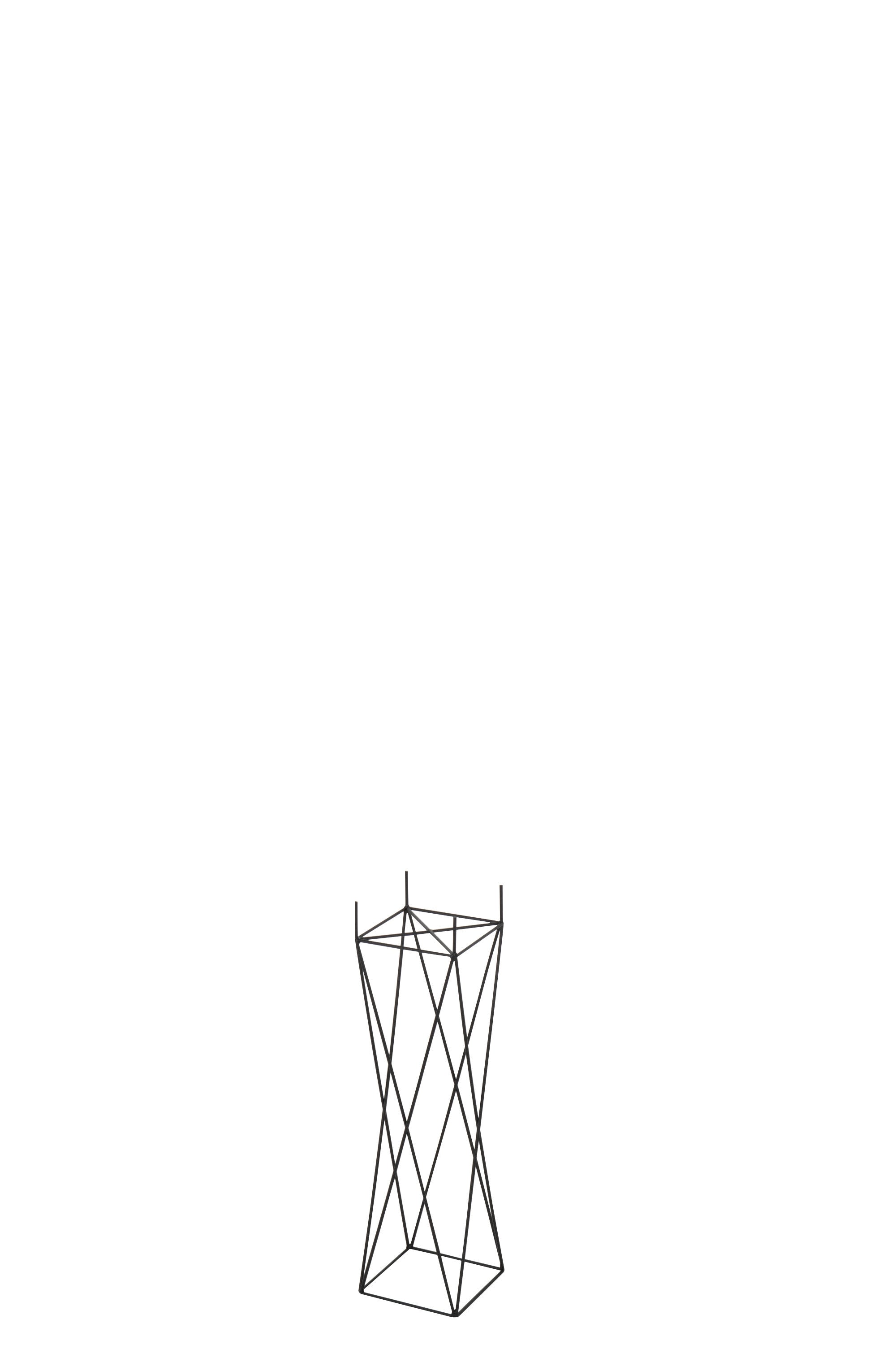 J-Line staander Kruis - metaal - zwart - small - 55 cm hoog