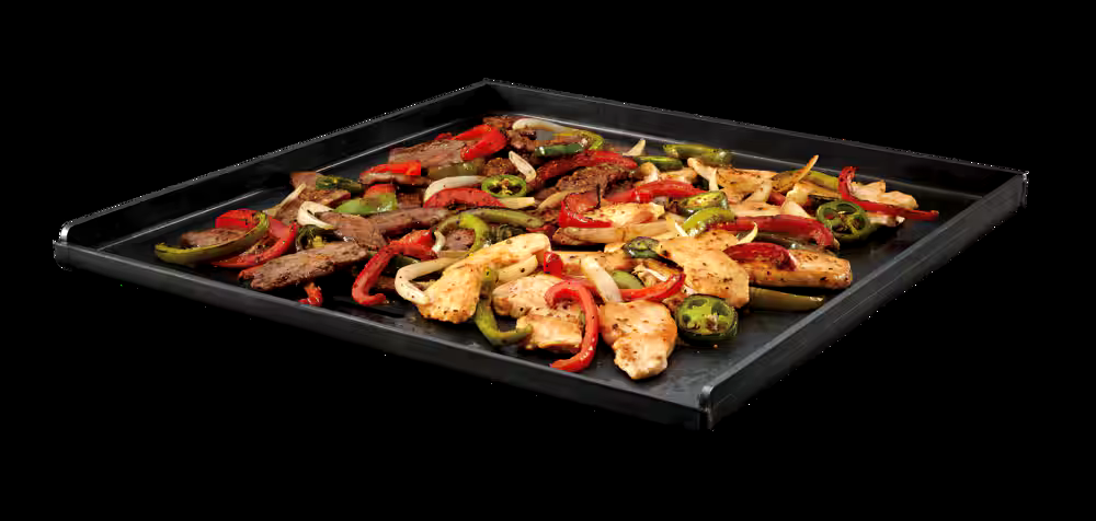 Weber Crafted Outdoor All-Purpose Flat Top BBQ Griddle Plate, Porcelain Non-Stick Coating, Black