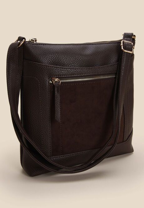 Womens Chocolate Brown Tessa Shoulder Bag