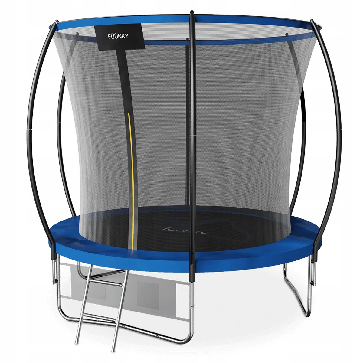 Trampolina Fuunky Ogrodowadla dzieci 8FT Drabinka   Siatka na Buty 252cm