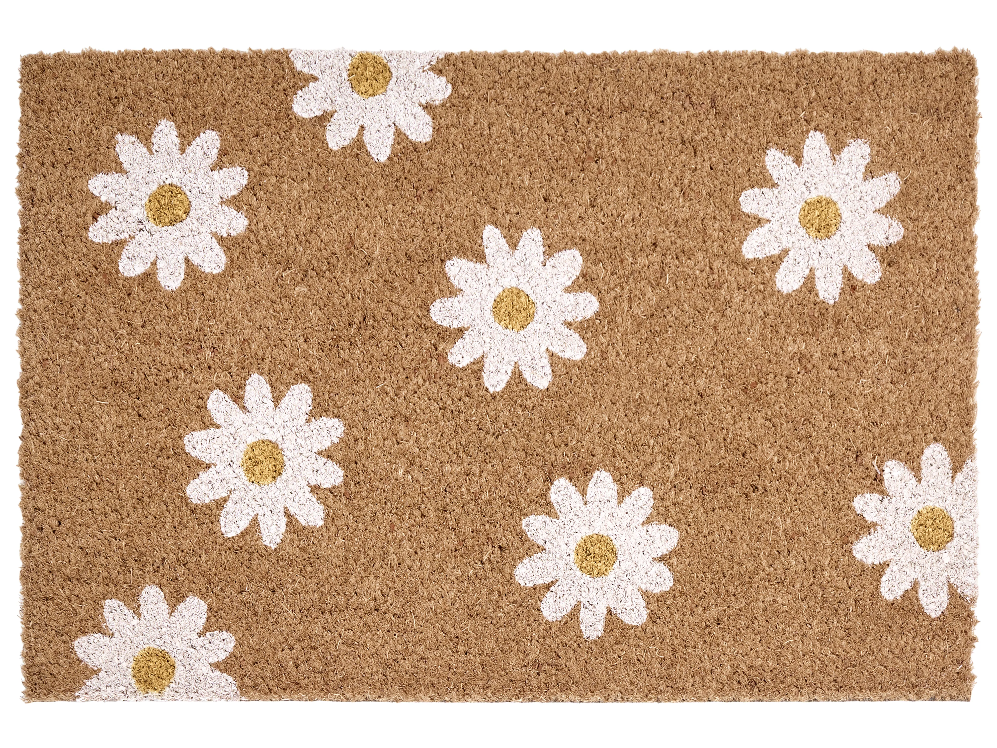 Doormat TOPKO Natural 40 x 60 cm Flower Coir