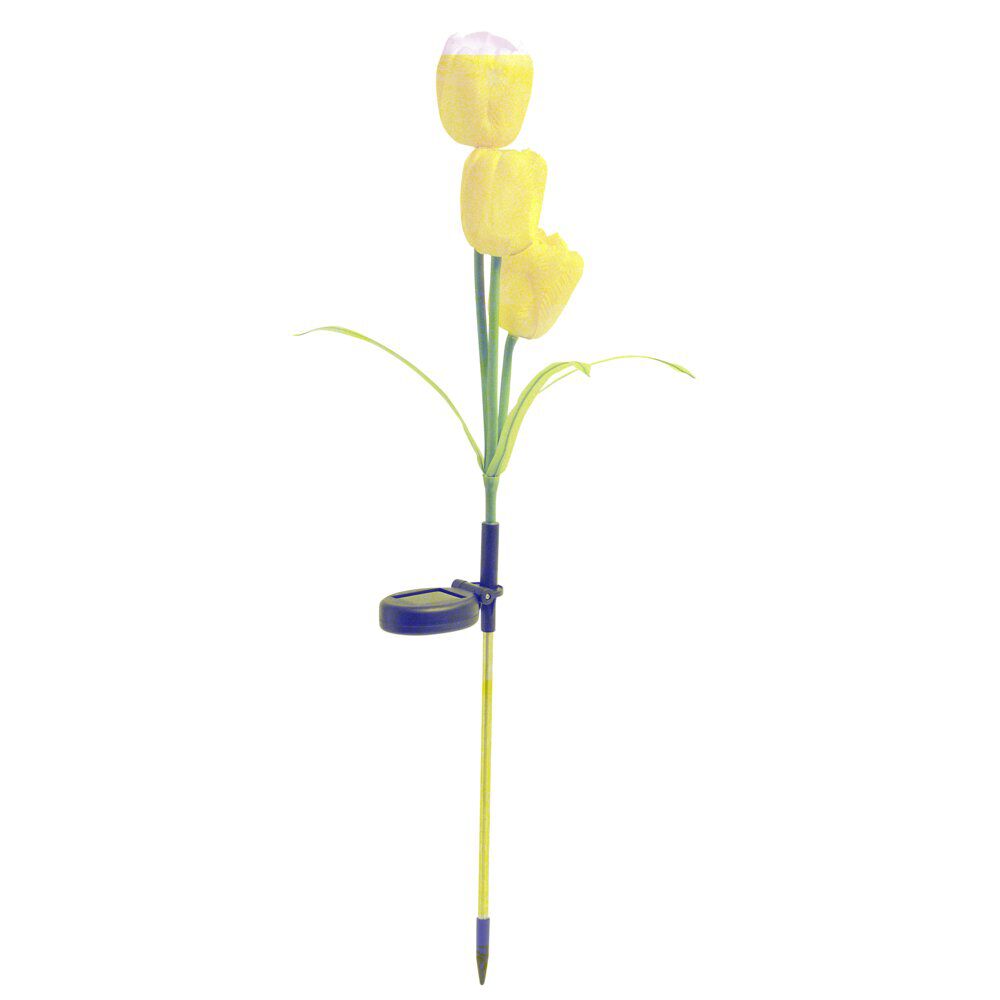 Borne solaire à planter forme tulipe H70cm
