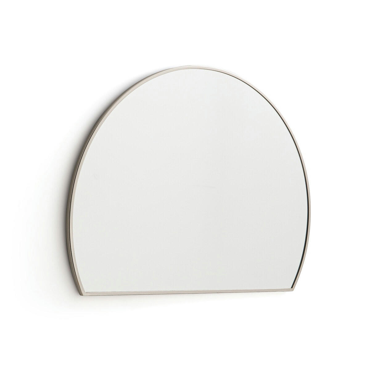 Miroir demi-cercle nickel satiné H60cm, Caligone
