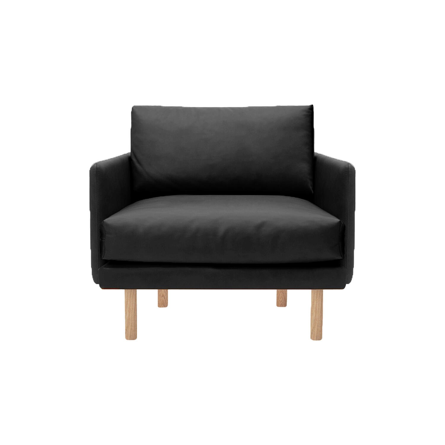 Emo l&aelig;nestol, Dakar Black/naturolieret eg
