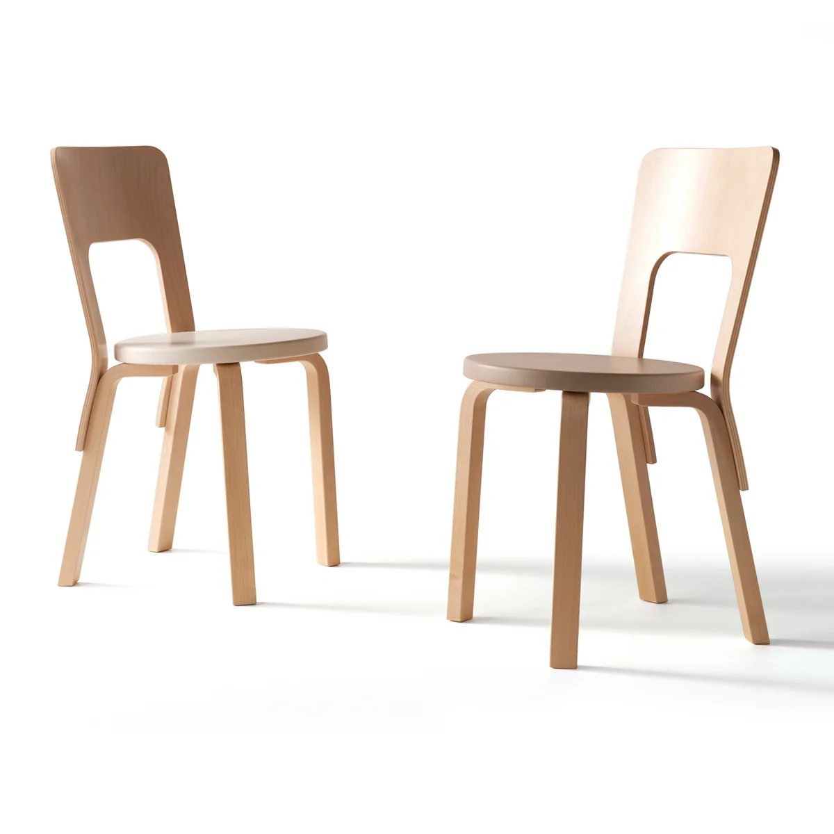 Artek - Stuhl 66, Birkenfurnier