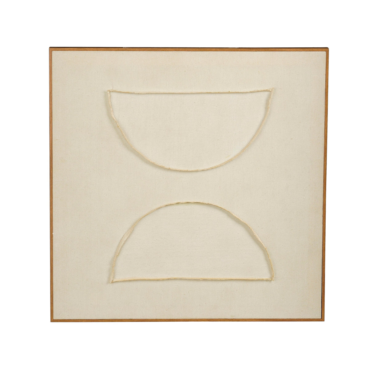 Mica Decorations Wanddecoratie - Wandpaneel Abstracte Kunst 60 x 60 x 3,5 cm - Woondecoratie voor Woonkamer of Slaapkamer - Beige