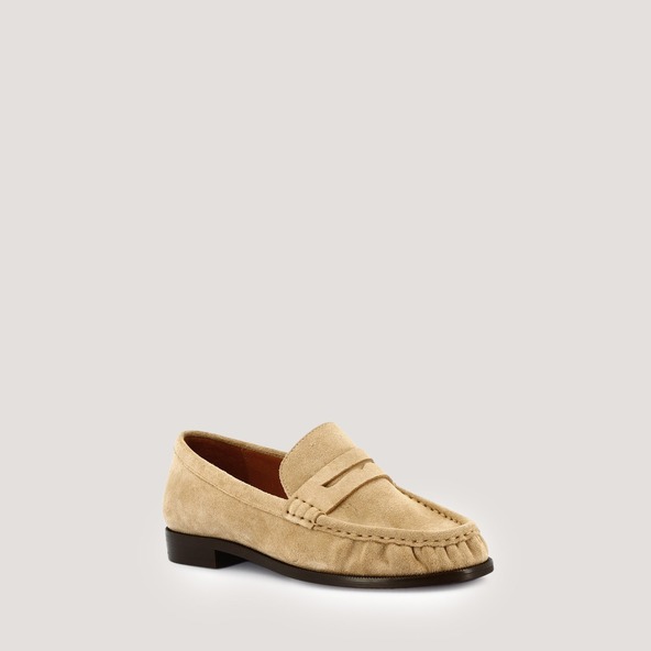 Mocassins à bouts rondsen cro?te sable | DELICE