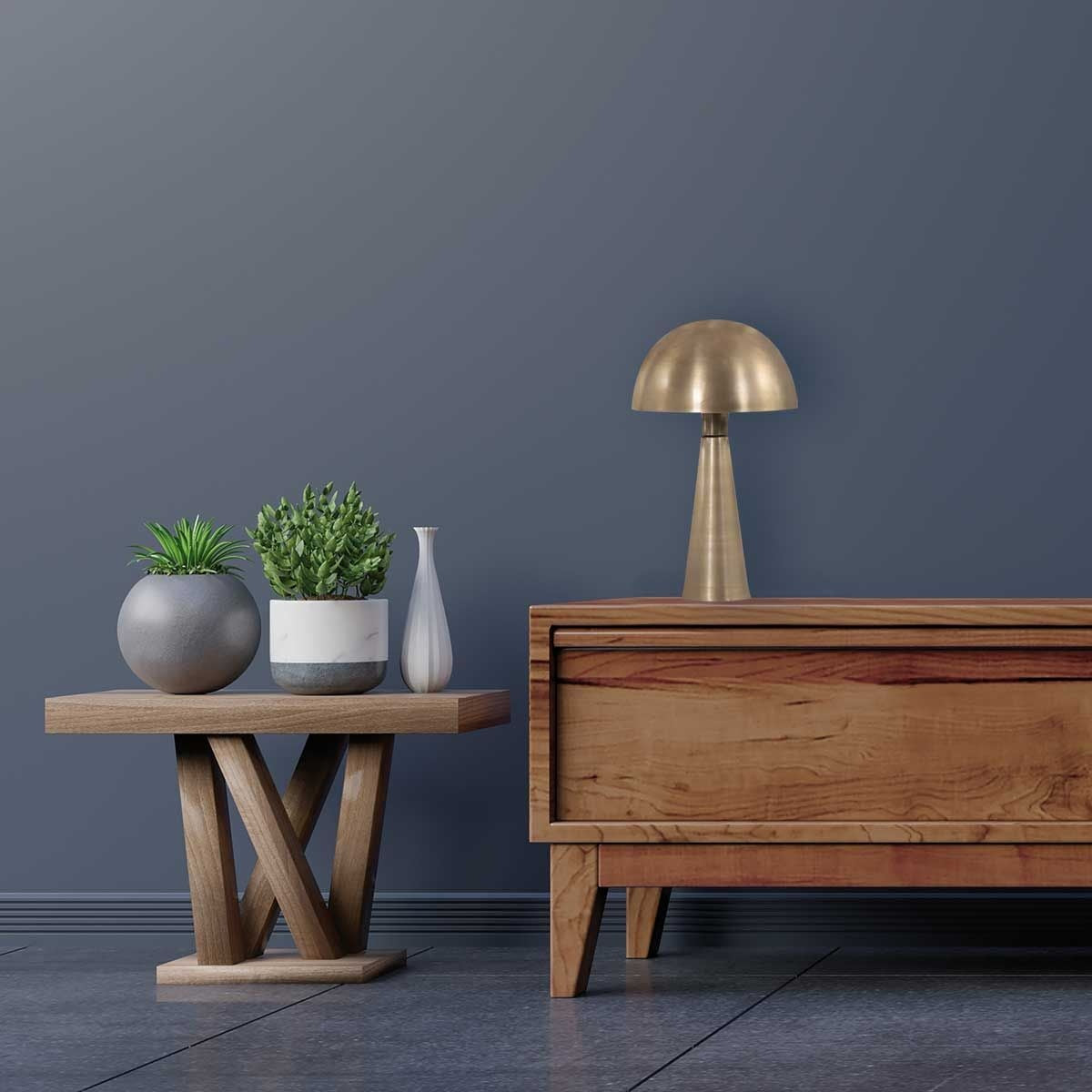 Steinhauer - tafellamp - Pimpernel - brons - metaal - Ø 25cm - E27 -