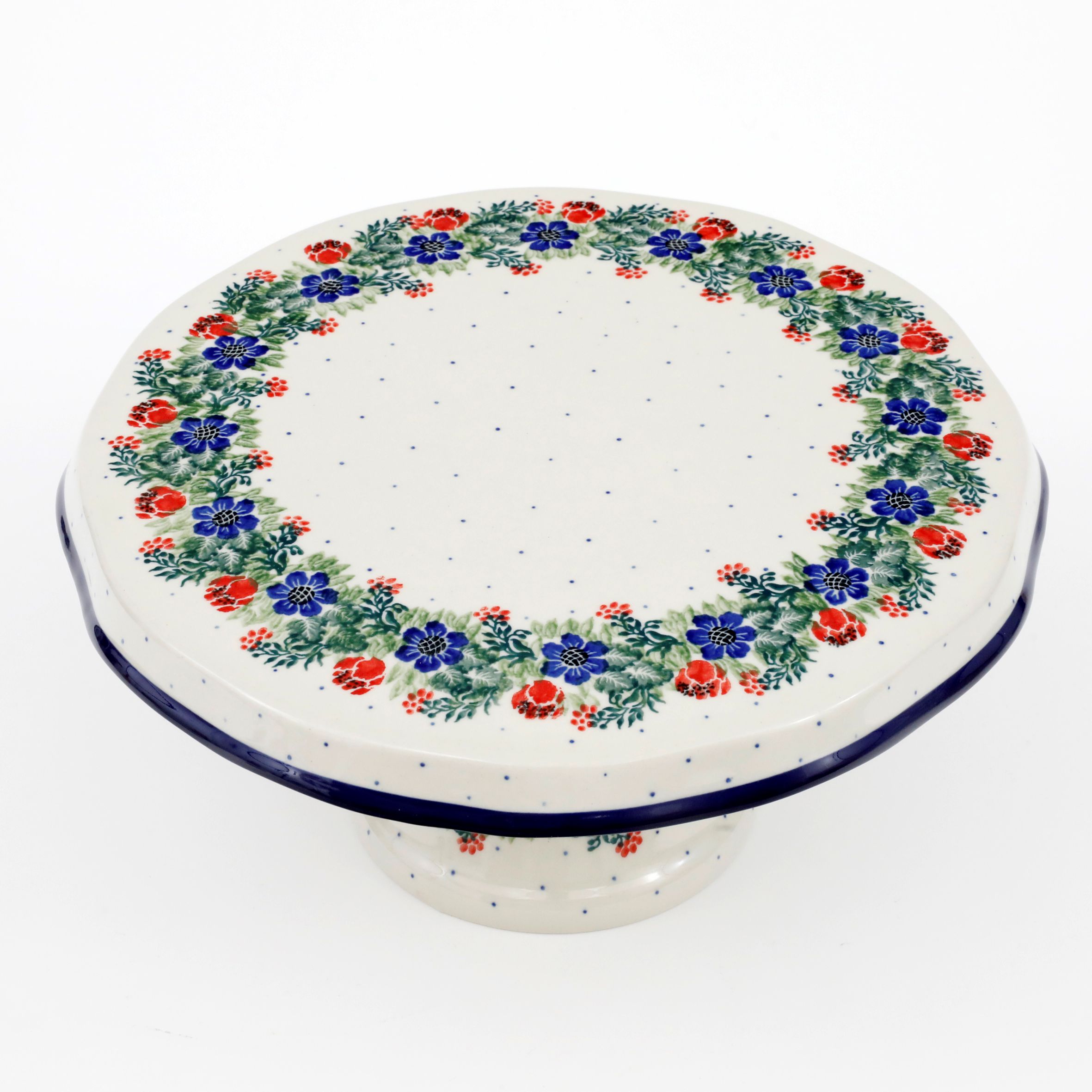 Tortownica ceramiczna 148  1535X Czerwony wianuszek