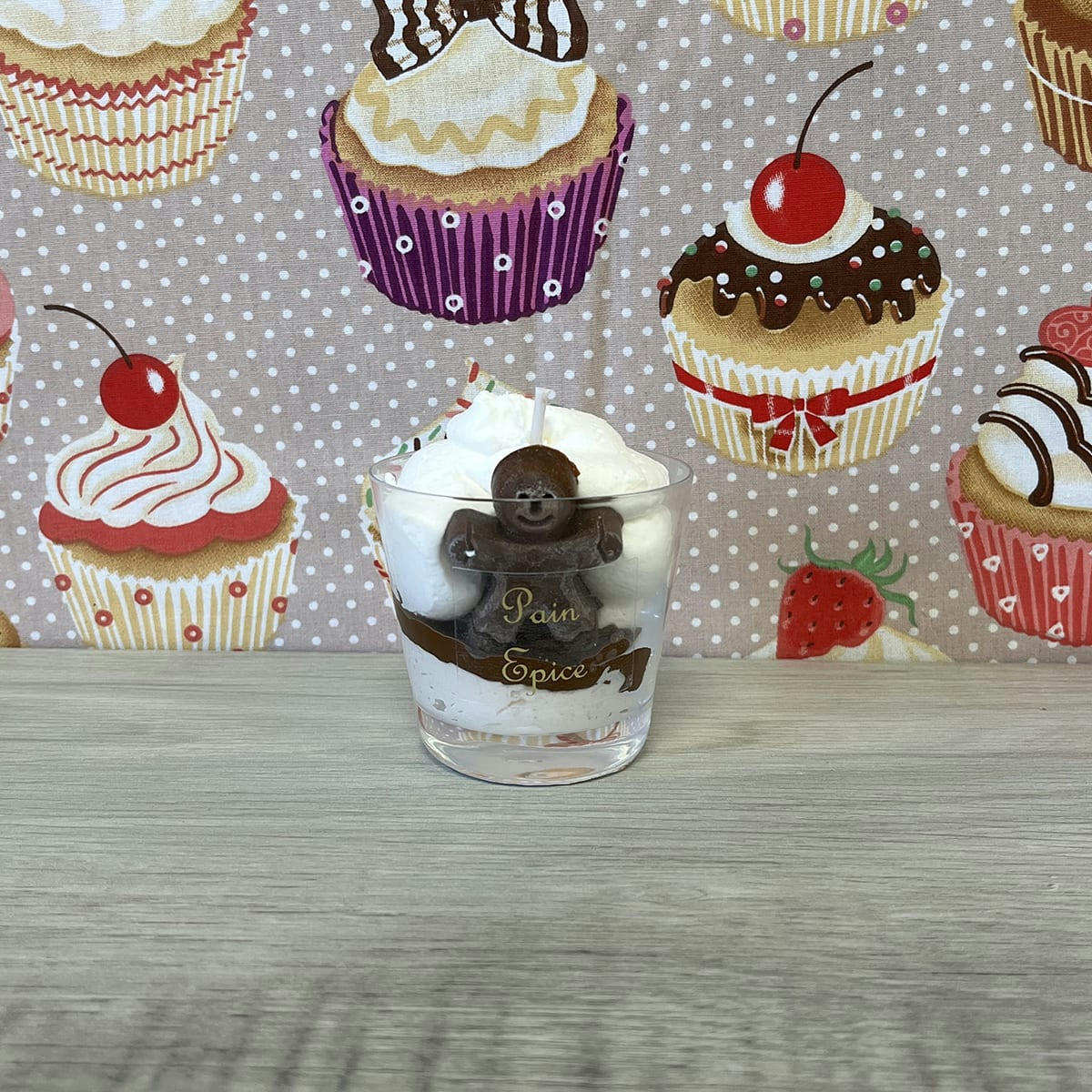 - Petite bougie parfumée pain dépices - Fait main