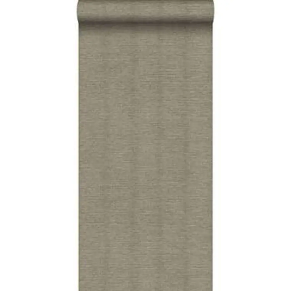 Origin behang - linnenstructuur - lichtbruin - 53 cm x 10,05 m