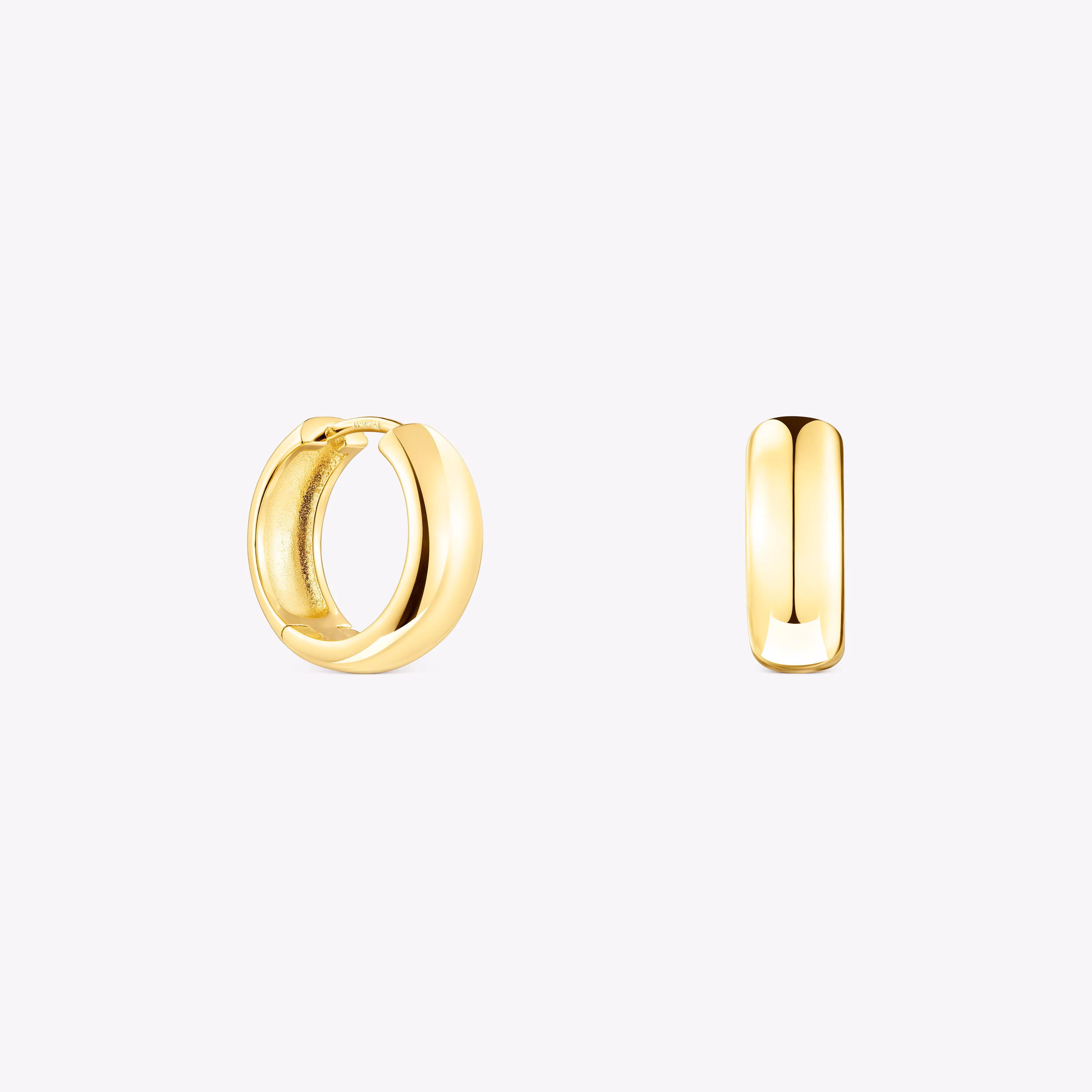 Pendientes con baño de oro 18 kt sobre plata TOUS Basics