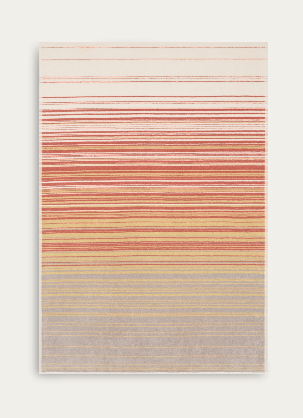 SERVIETTE DE TOILETTE à RAYURES DÉGRADÉES MULTICOLORE