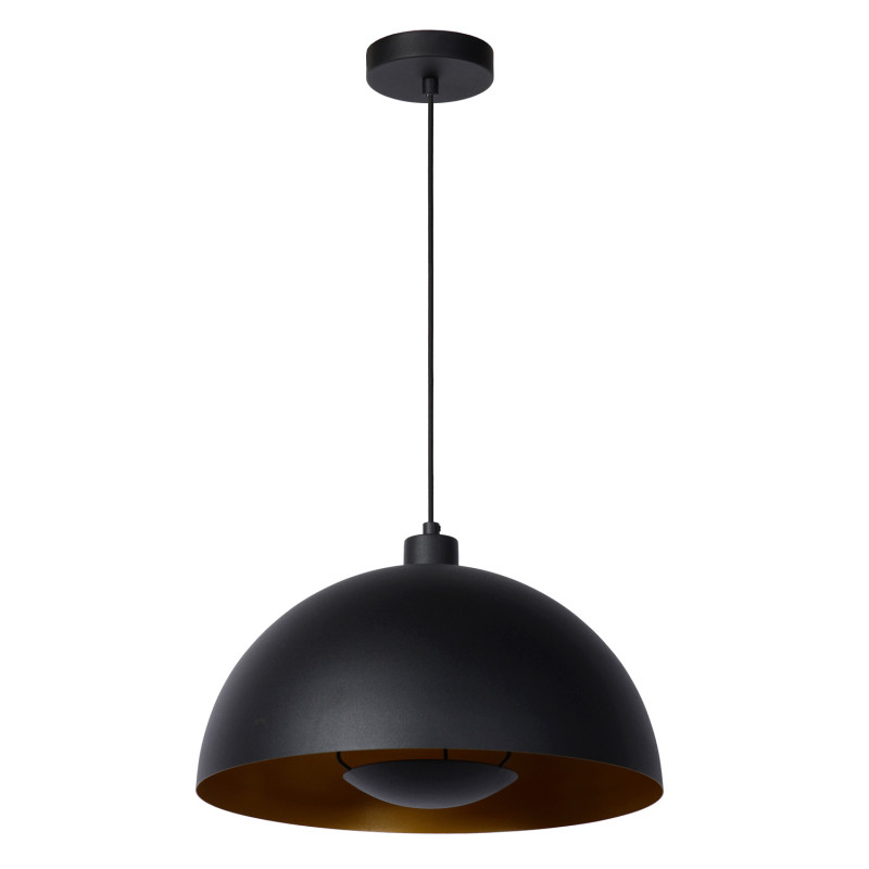 Suspension Siemon noire Ø 40 cm E27 40 W LUCIDE