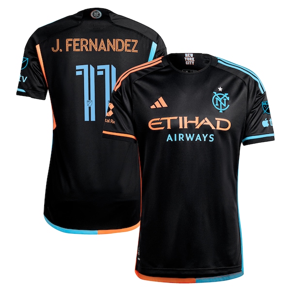 Julian Fernandez New York City FC adidas 2024 24/7 Kit Authentic Player Jersey – Black