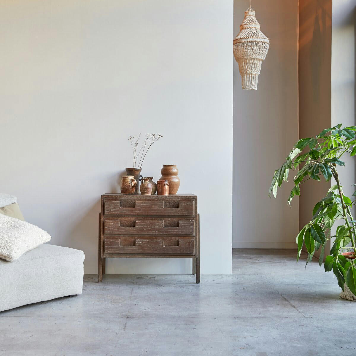 MADI - Commode en pin recyclé et chêne