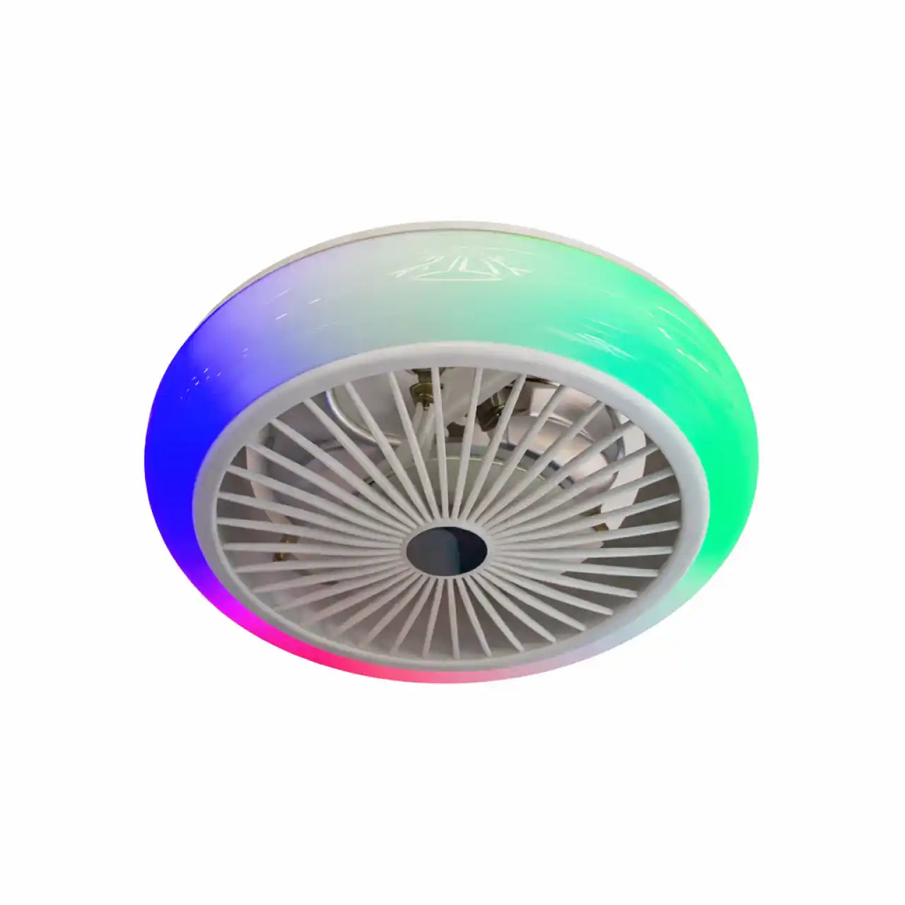 CristalRecord plafondventilator Iris - 1 lichts - 44 x 21  cm - wit