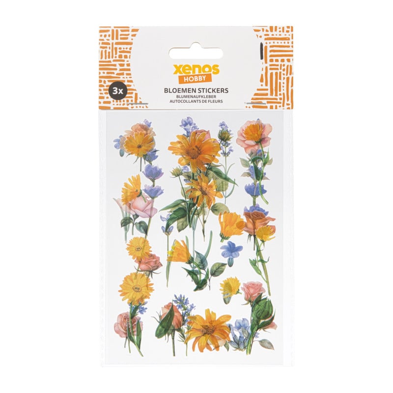 Bloemen stickers - set van 36