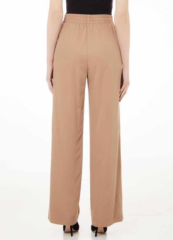 Pantaloni jogging in tessuto fluido