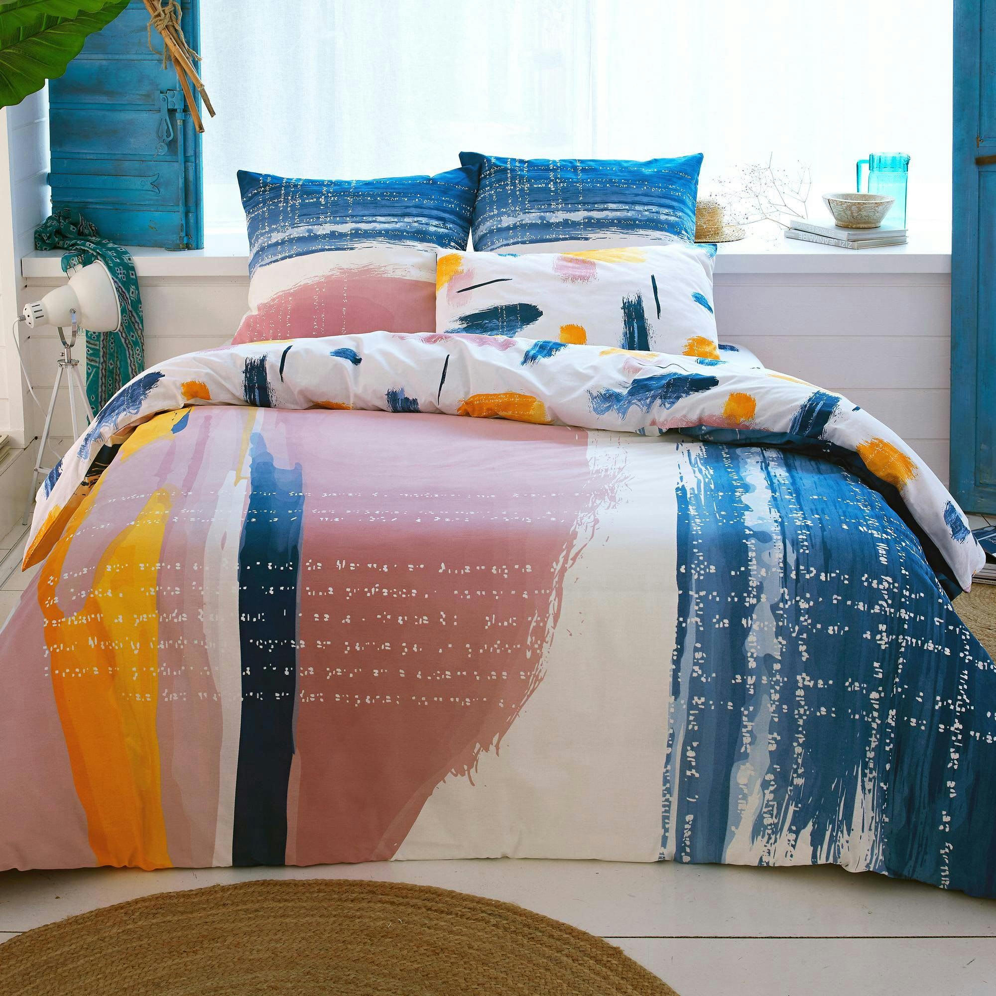 ETUDIANT - Taie sac 50x70 multicolore en coton