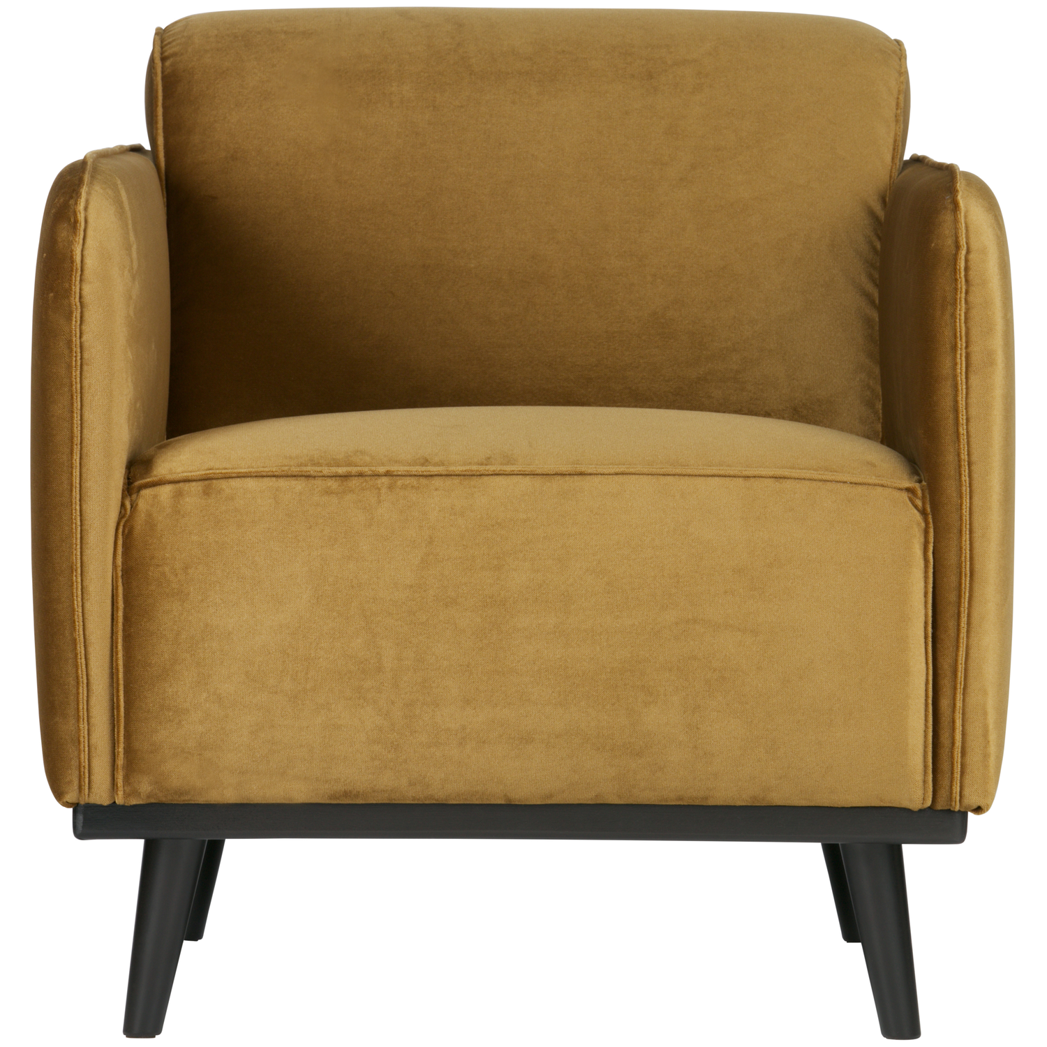 WOOOD fauteuil met arm Statement - Polyester - Honing Geel
