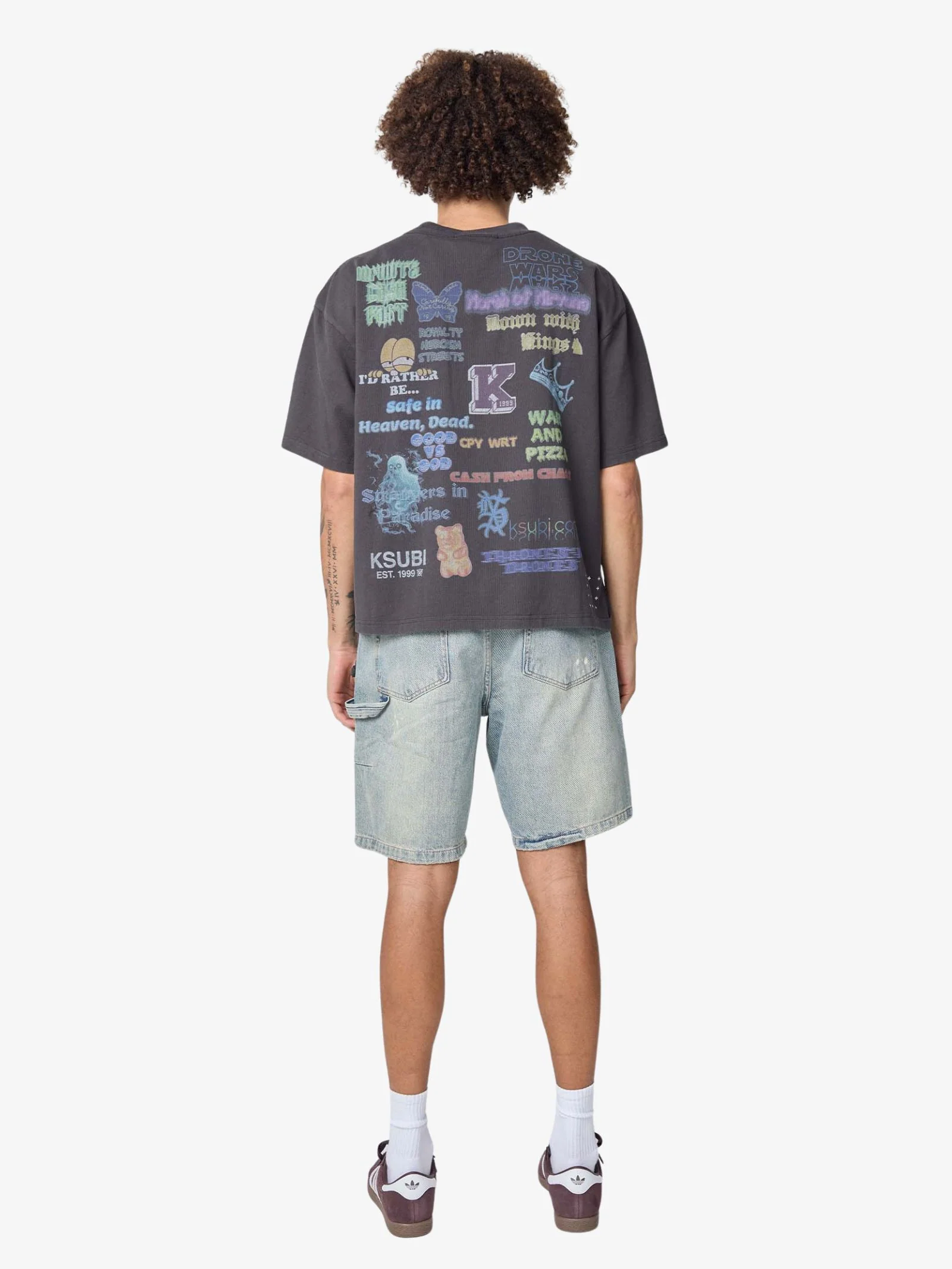 Mid Slacker Denim Shorts