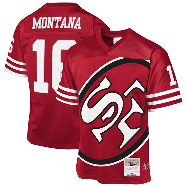 Joe Montana San Francisco 49ers  Youth 1990 Throwback Fashion Jersey - Scarlet