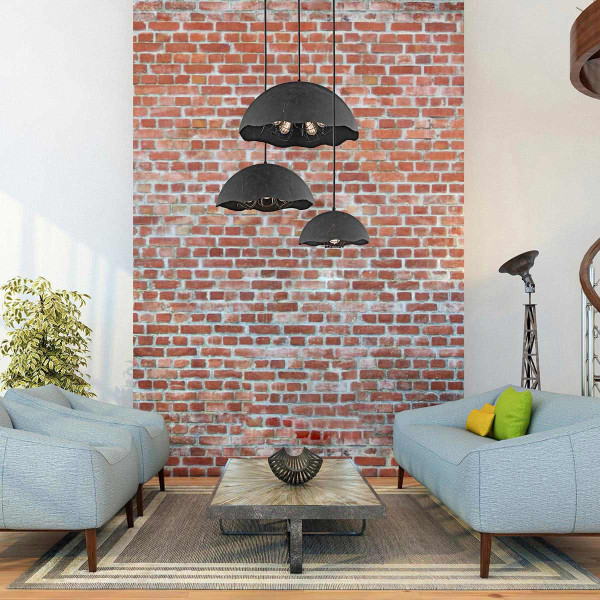 Lampa wisząca postarzany cynk Fracture 1xE27x100W Kichler