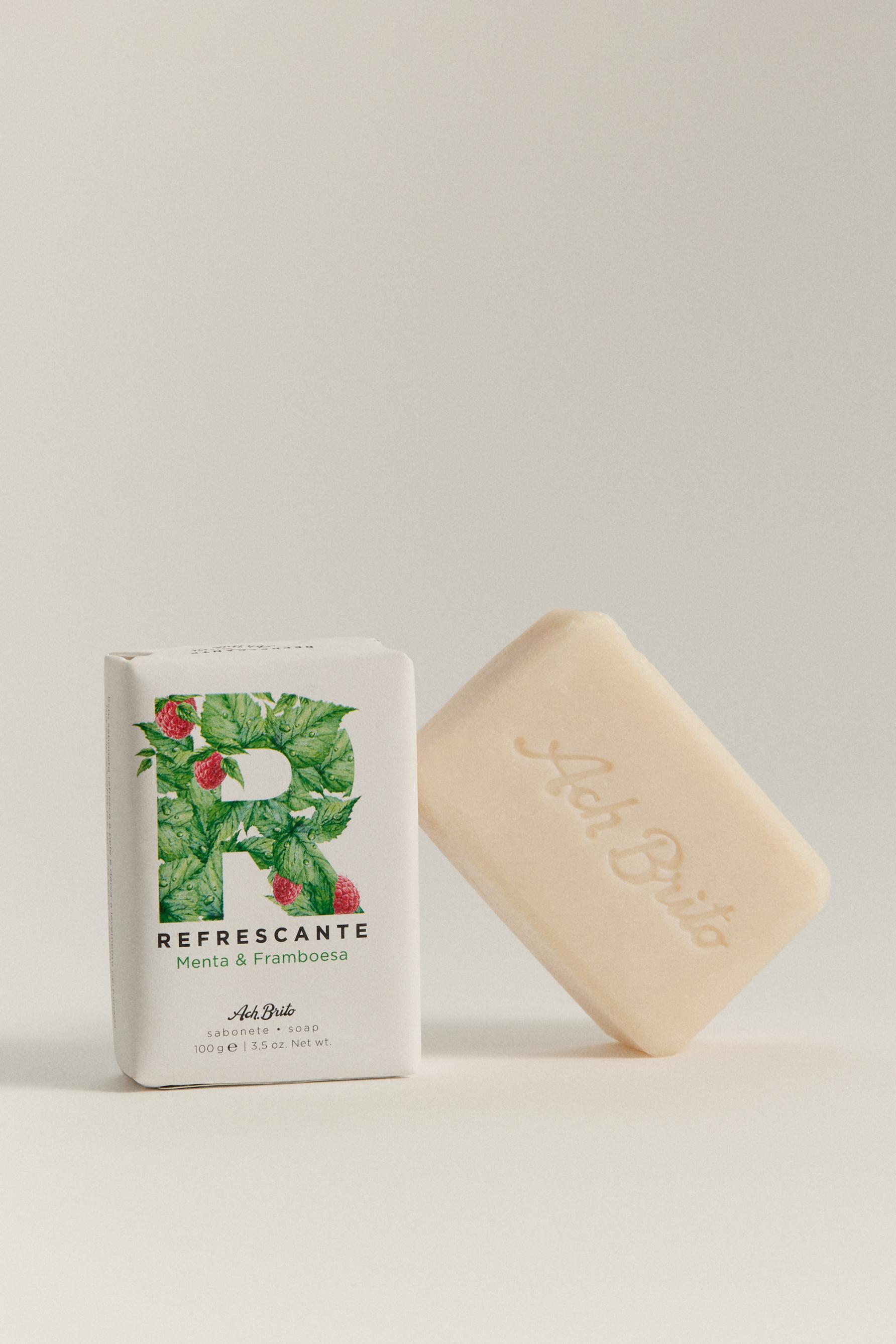 Jabón refrescante - menta y frambuesa 100 g Ach. Brito