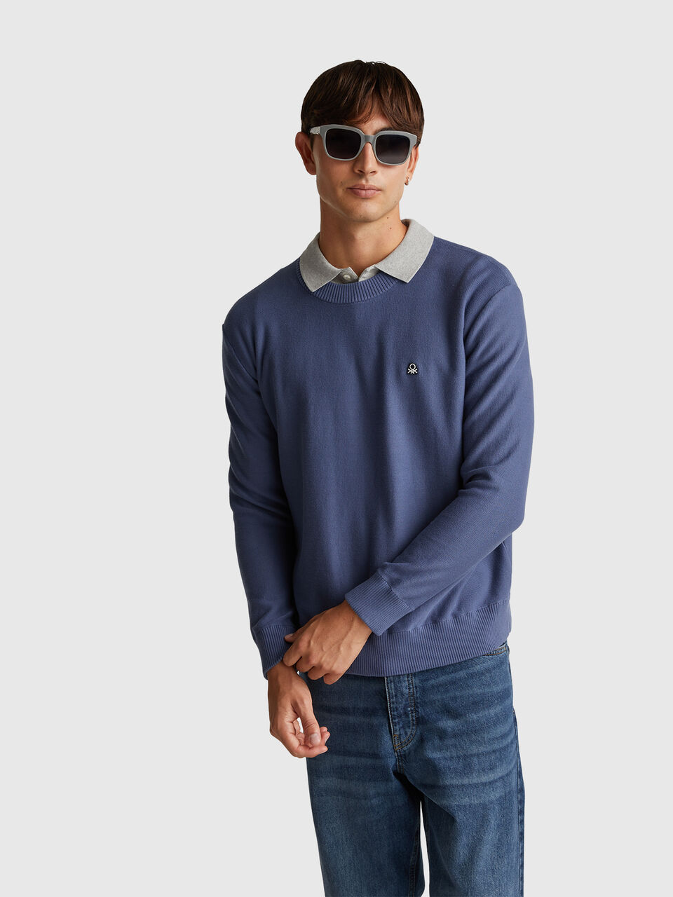 Sweater in pure cotton