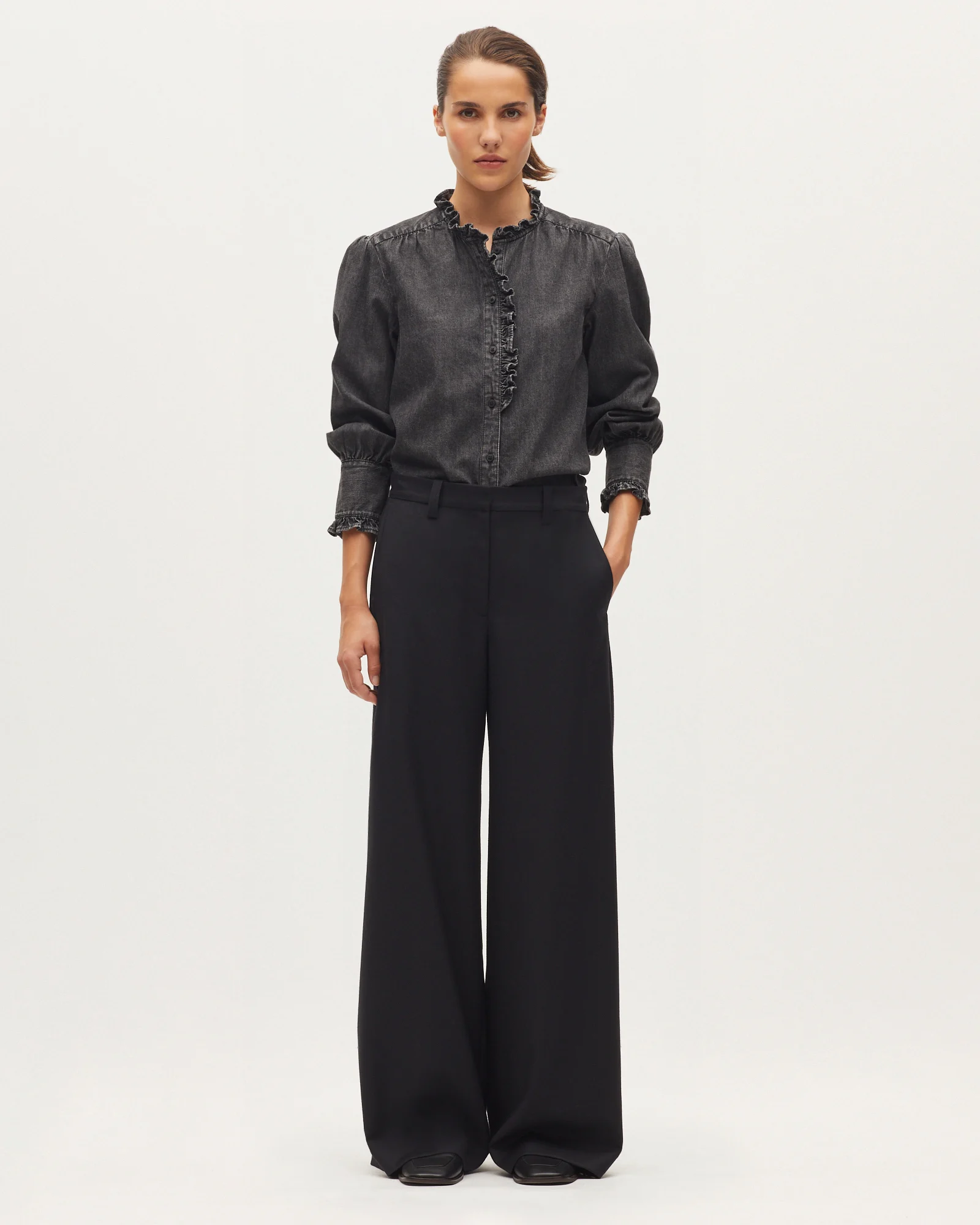 Pantalon large fluide