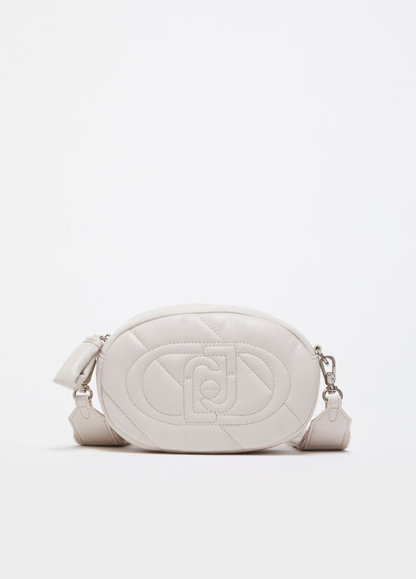 Borsa a tracolla media glossy matelass&eacute;