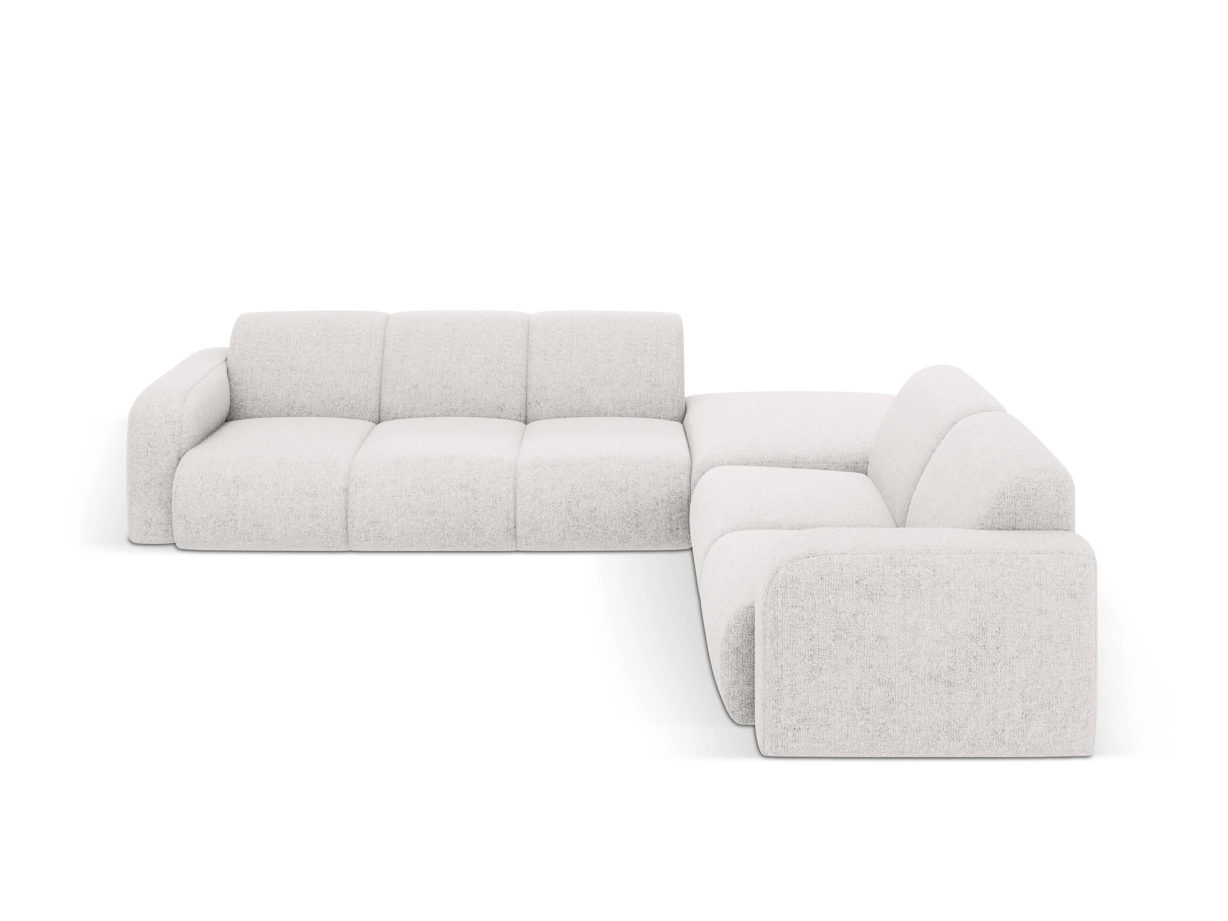 Hoekbank Lola rechts chenille met hocker