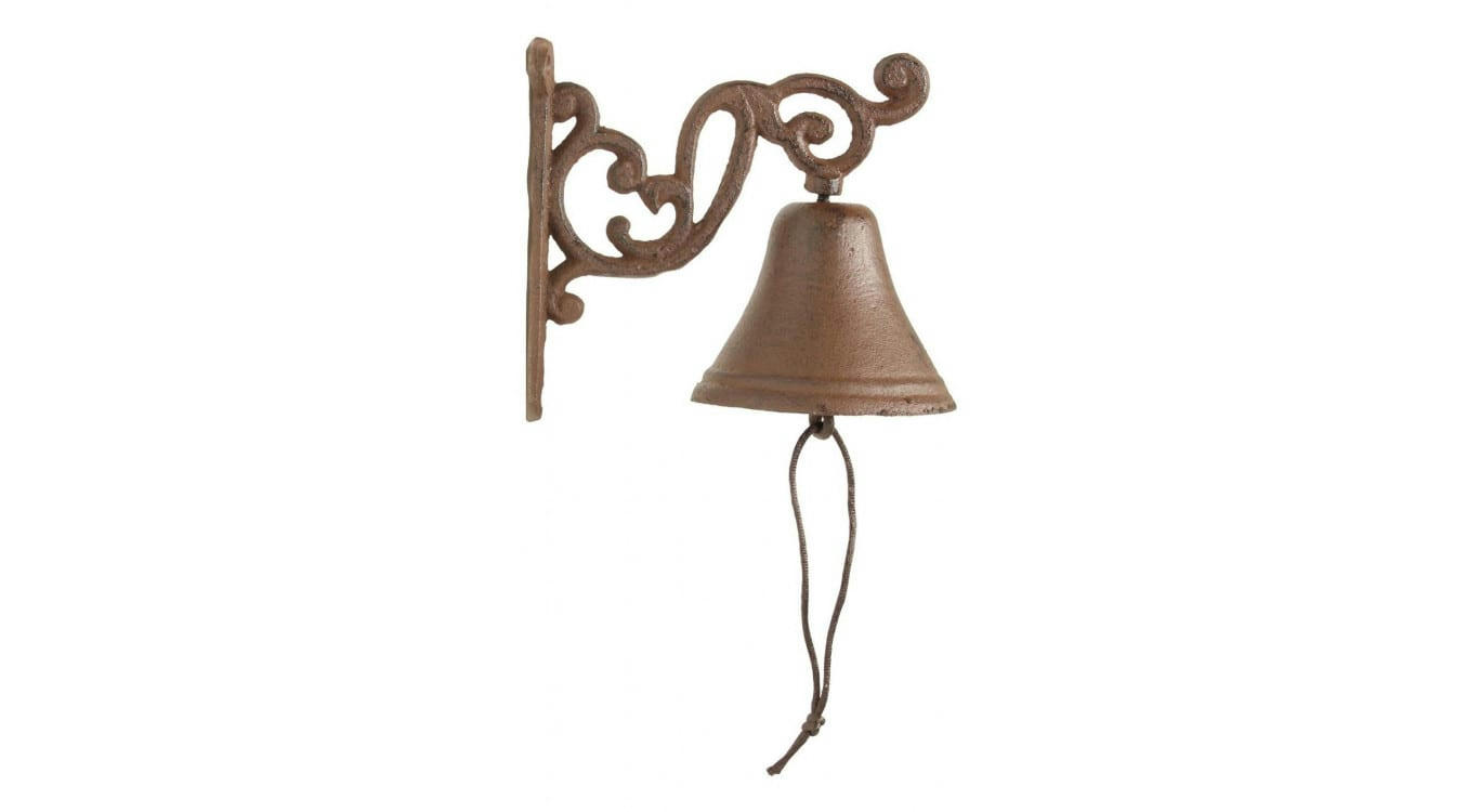 - Cloche Fonte Marron 16x11.5x14.5