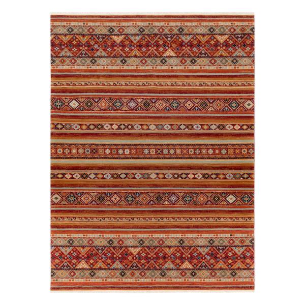 Dywan wełniany KESHAN Frędzle, orientalny 7685/53578 terakota 80x145 cm