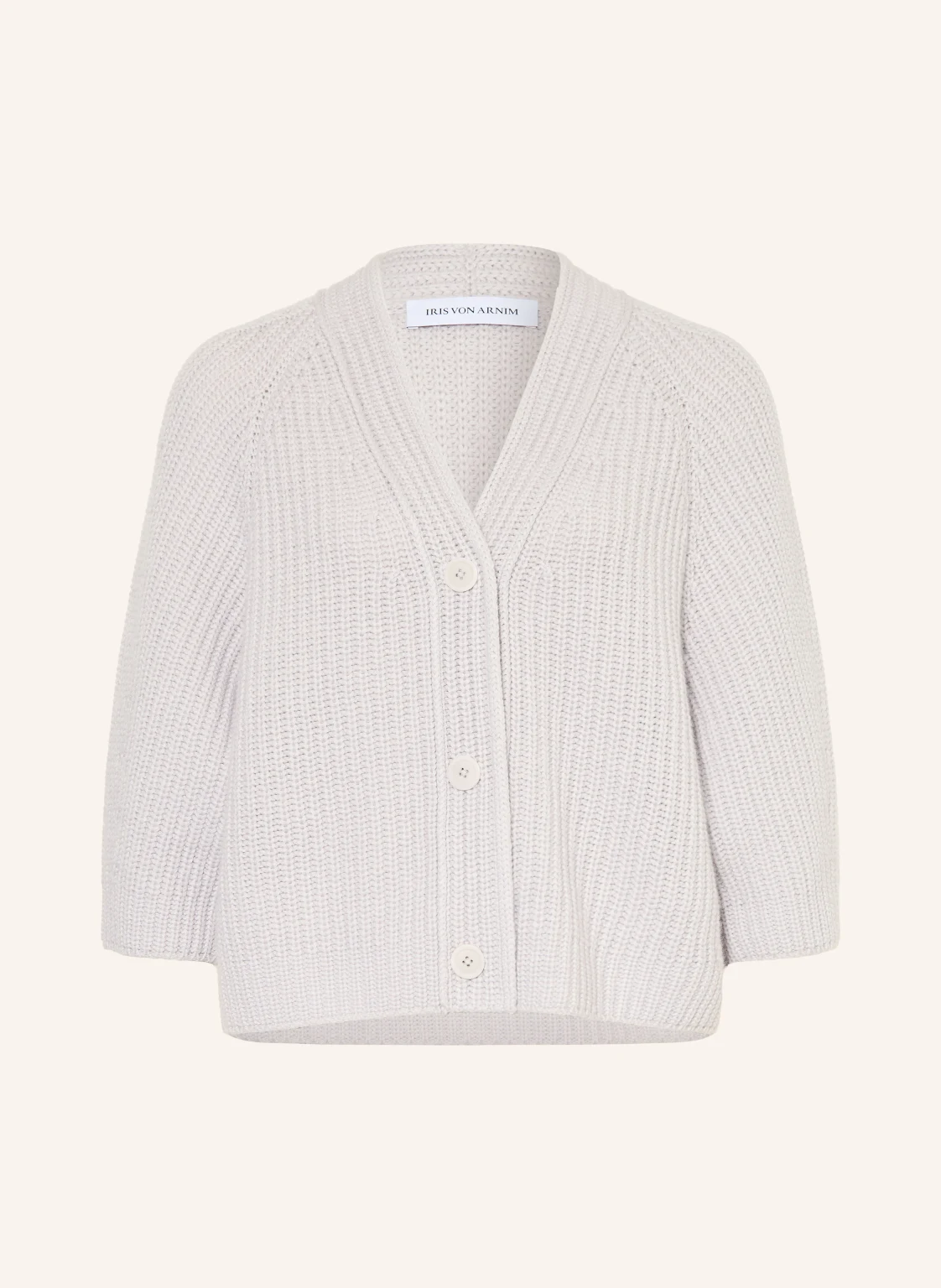 IRIS von ARNIM Strickjacke FALLOU BUTTON aus Cashmere mit 3/4-Arm