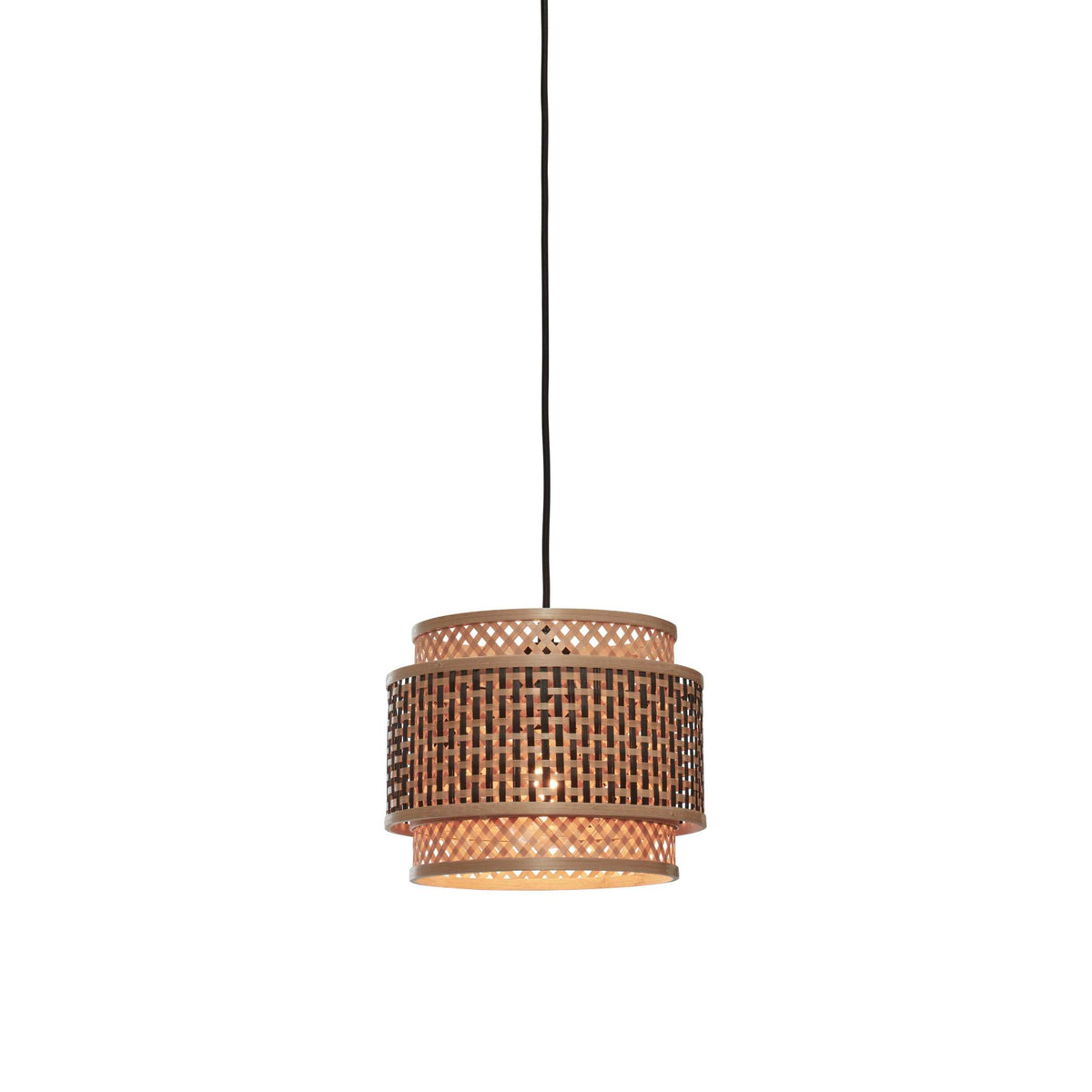 GOOD&MOJO hanglamp Bhutan - bruin - Ø18cm