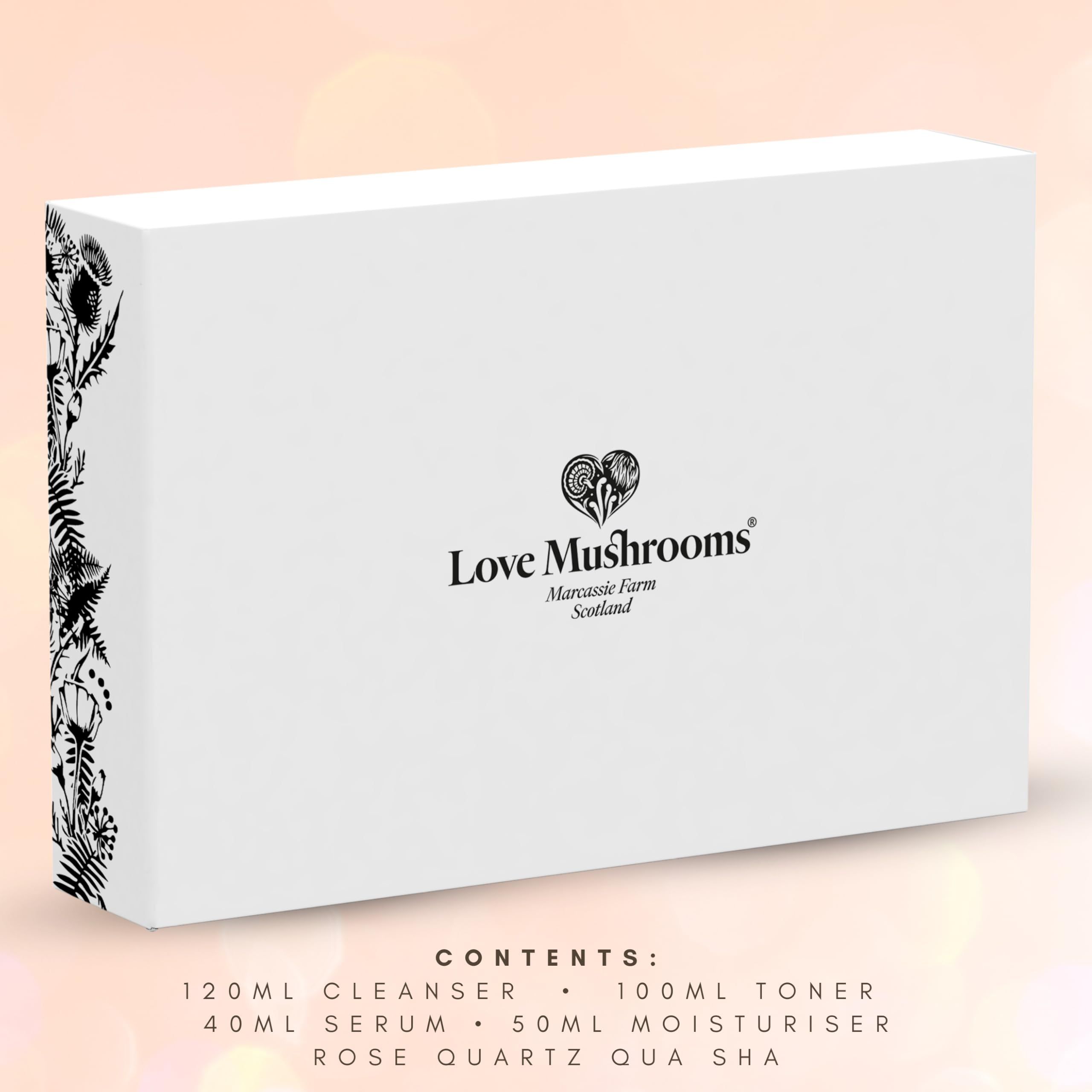 LOVE MUSHROOMS Ritual Gift Box | Hydrating & Brightening Skincare Set for Women