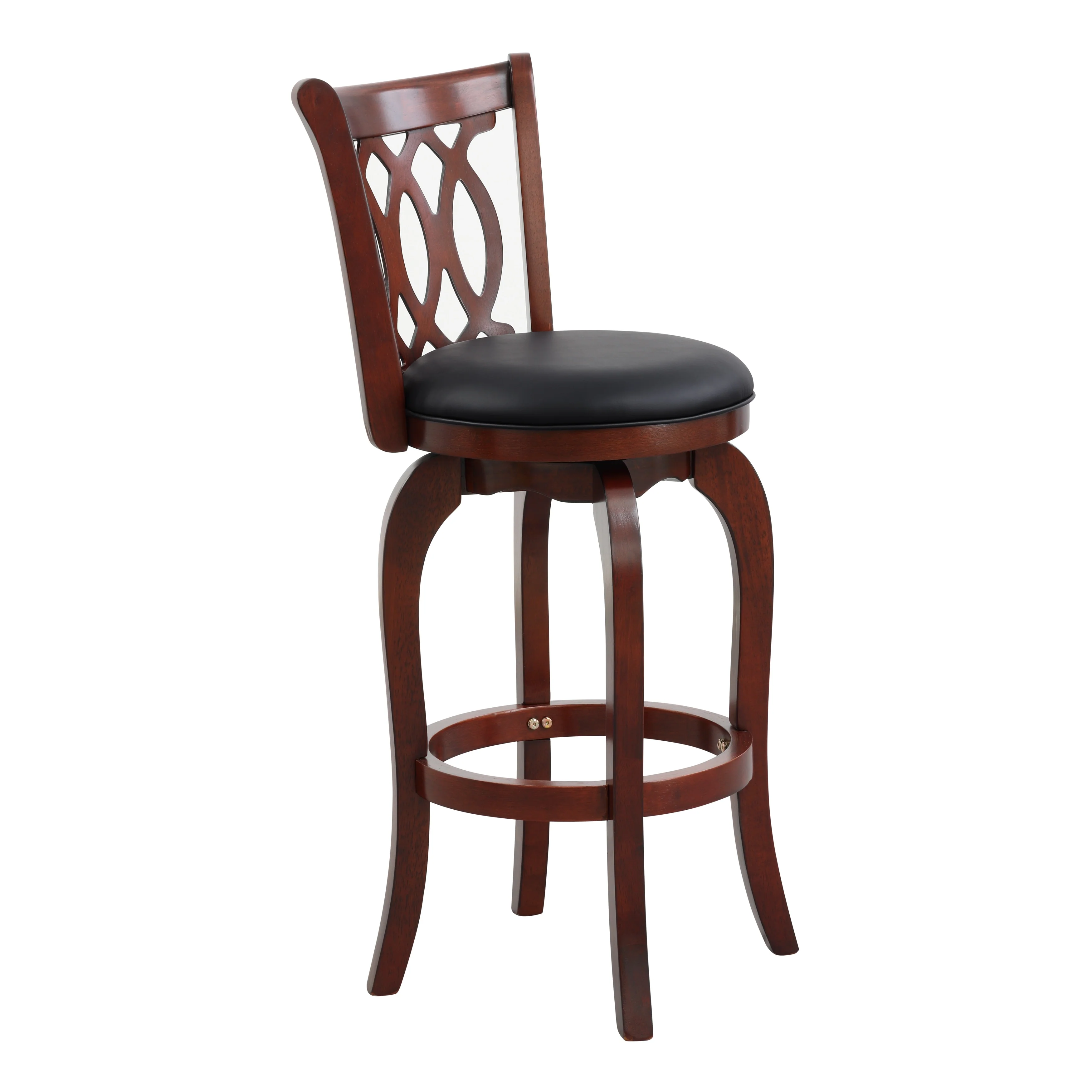 Aris Scroll Back Swivel Barstool
