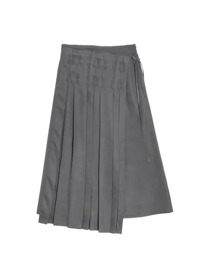 Asymmetric Pleated Skirt - 25WDK275T