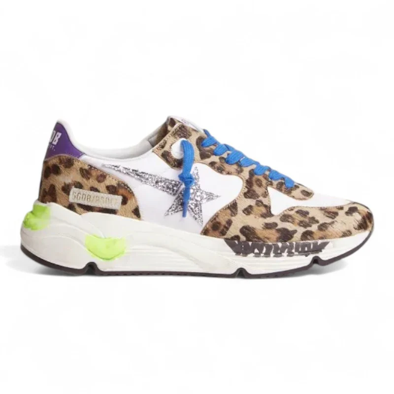Running Sole sneakers in leopard-print pony skin