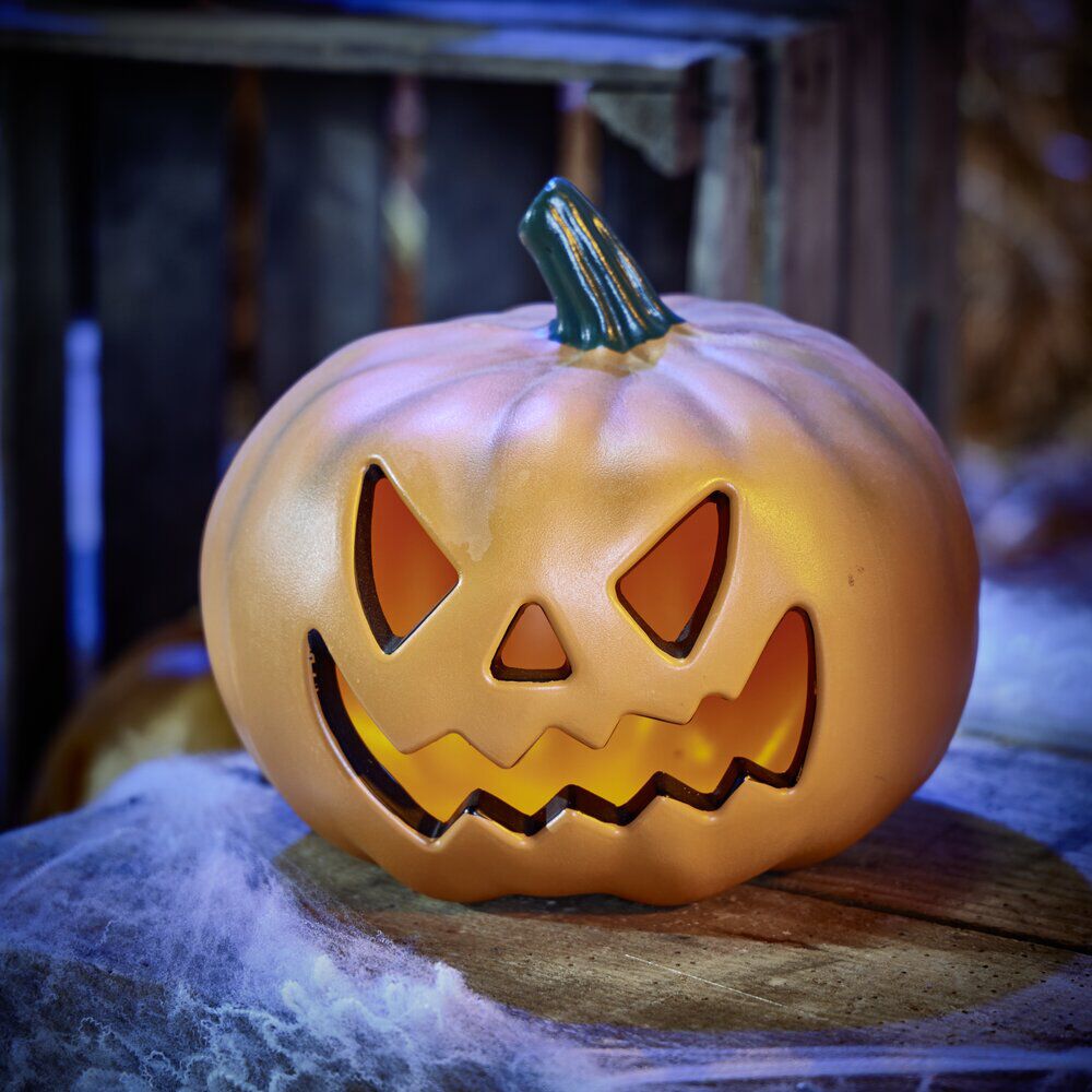 Tête de citrouille LED décoration Halloween