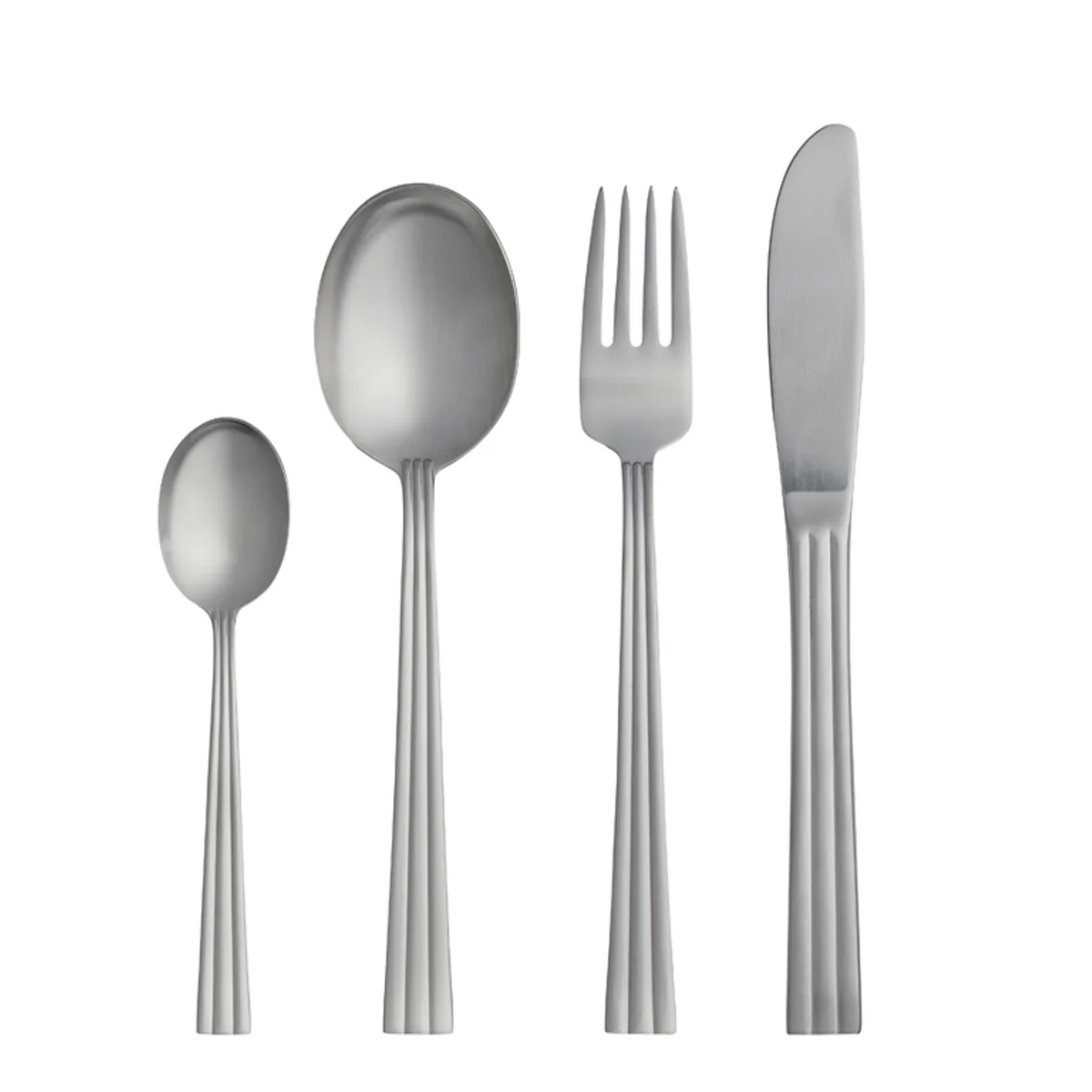 Gense - Thebe Besteckset, matter recycelter Stahl (16er-Set)