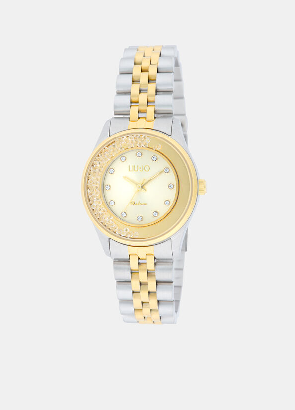 Orologio in acciaio con brill