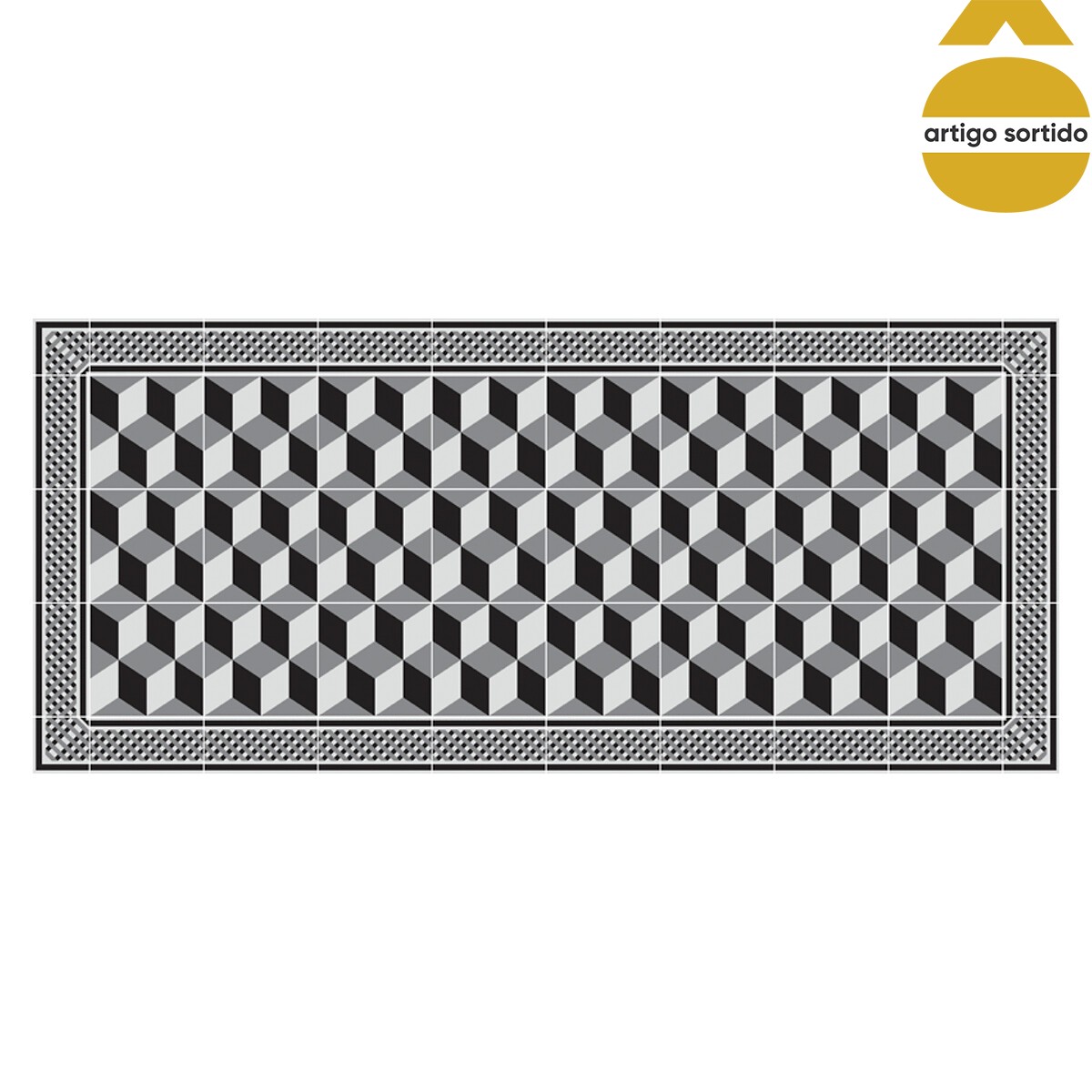 Tapete em vinil mosaico 50x112cm