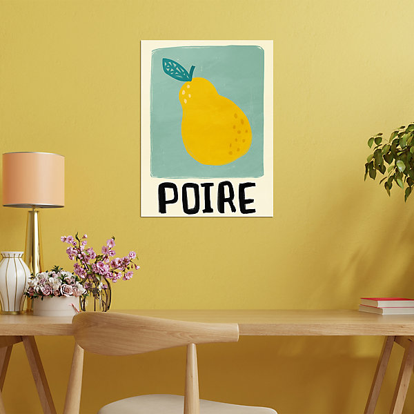 Affiche moderne poire l.30 x l.40 cm Dada Art