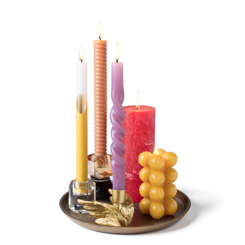 Dinerkaars dip dye - okergeel - &Oslash;2x25 cm