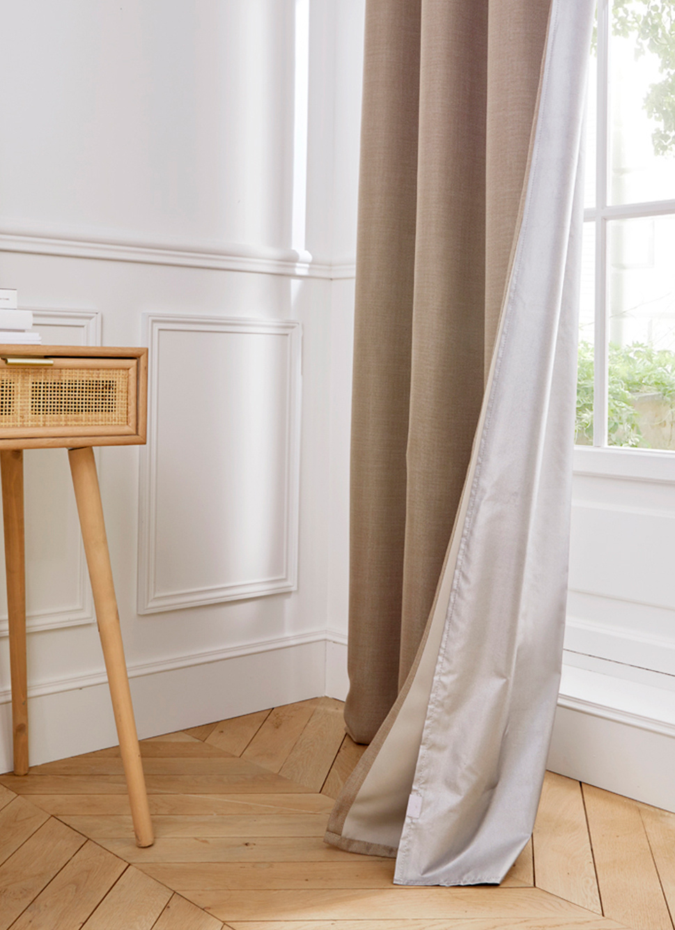 DOUBLURE THERMIQUE OCCULTANTE ARGENT / NOIR