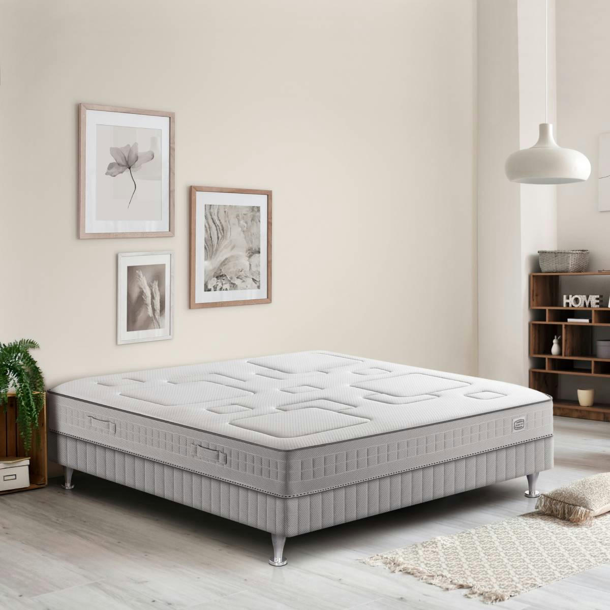 EQUILIBRE - Matelas EQUILIBRE 180x200, ressort ensachés, ferme, H25
