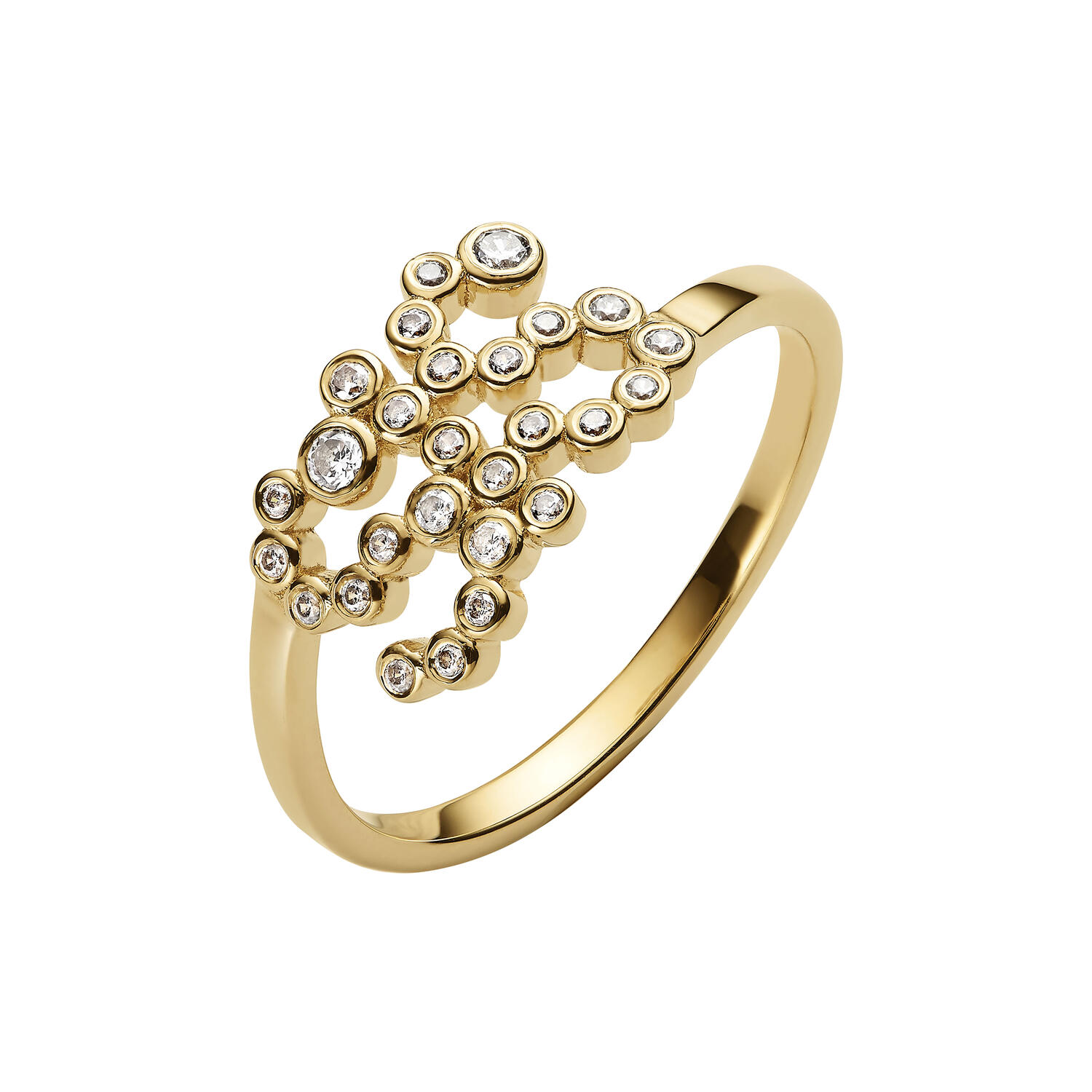 SIS Collet ring, guld